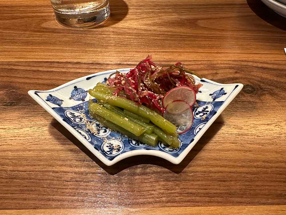 赤ミズと紅芯大根　松前漬け